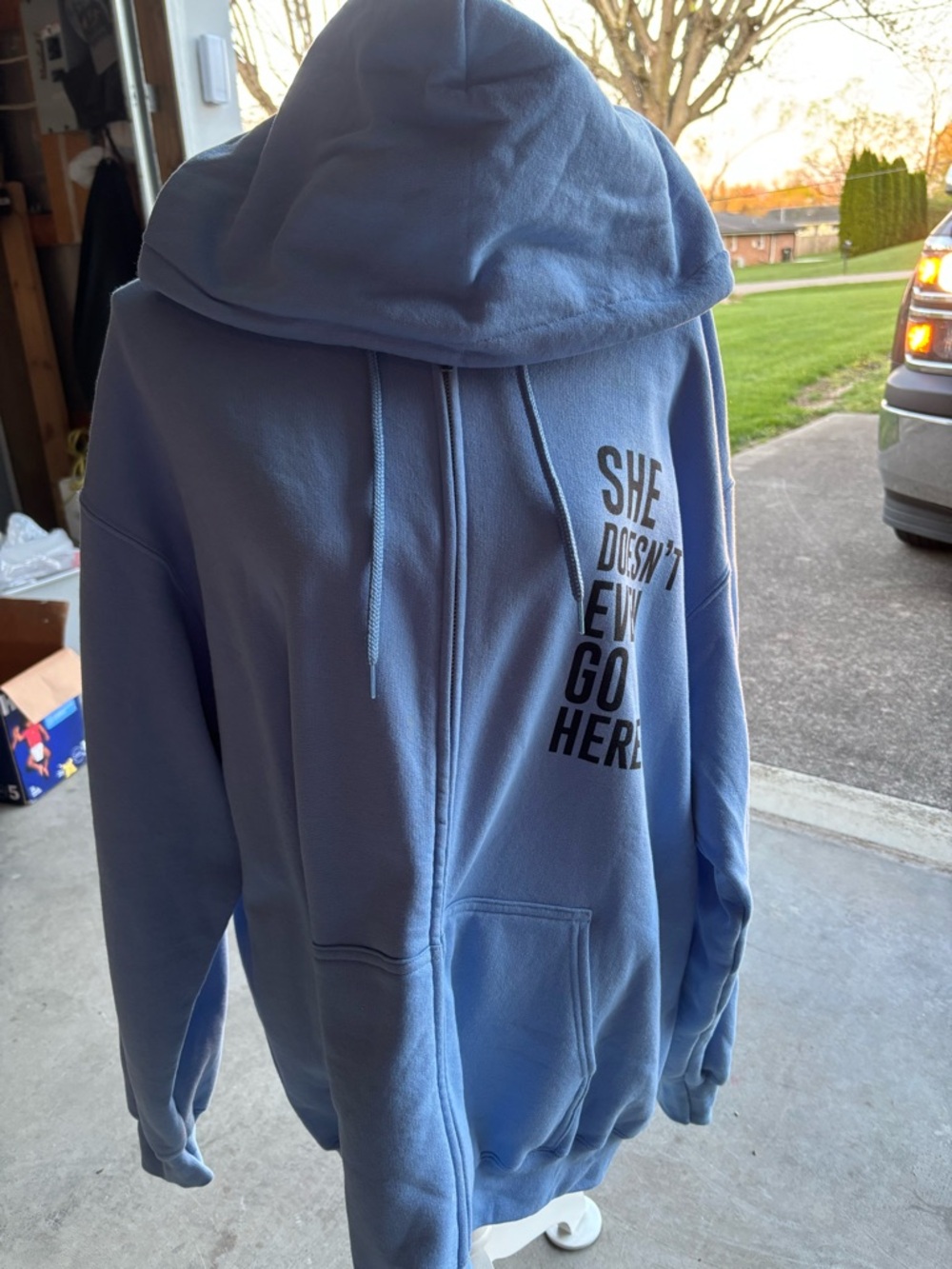 Mean Girls The Musical Hoodie Blue Full Zip Hooded Sweatshirt XL